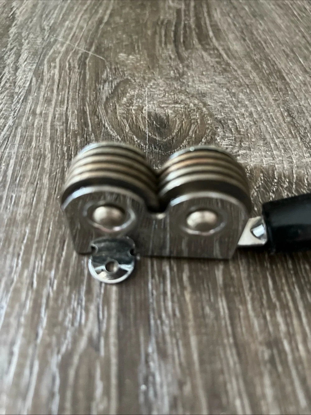 EKCO Vintage knife sharpener Black with chromium.